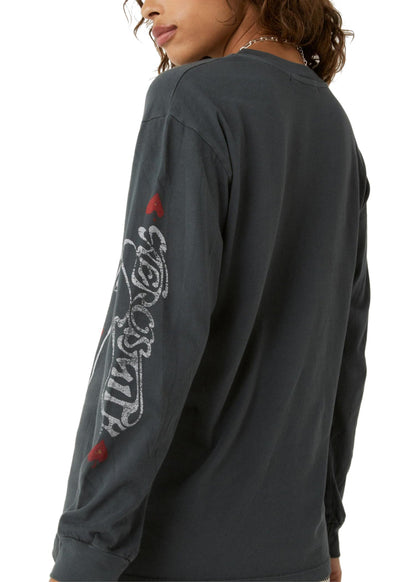 Aerosmith Ace Of Spades Oversized Long Sleeve Band Shirt by Daydreamer LA
