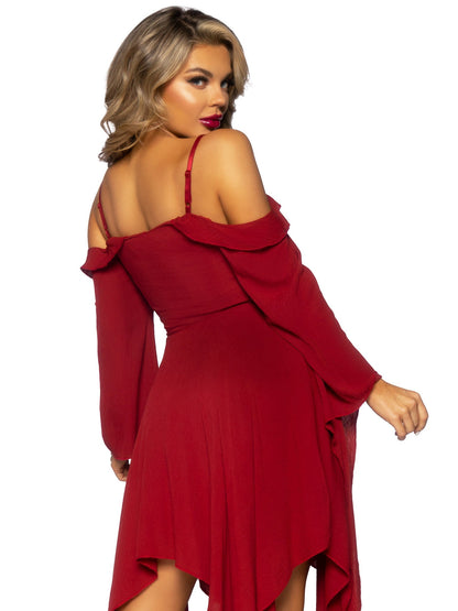 Bell Sleeved Peasant Dress - Unspoken Fashion