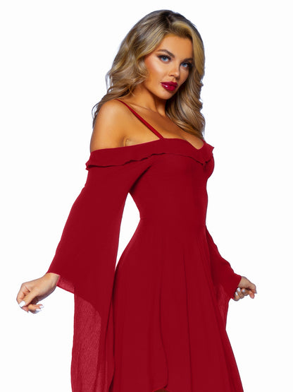 Bell Sleeved Peasant Dress - Unspoken Fashion