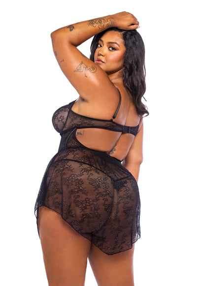 Belle Noir 3 - Piece Garter Skirt Set Roma Confidential - Unspoken Fashion