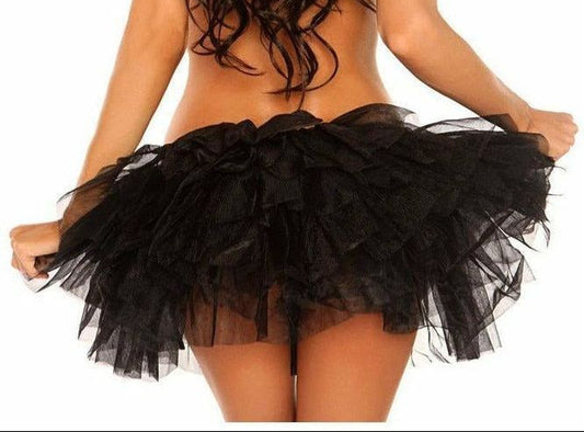 Black Tulle Layered Tutu - Costume Accessory