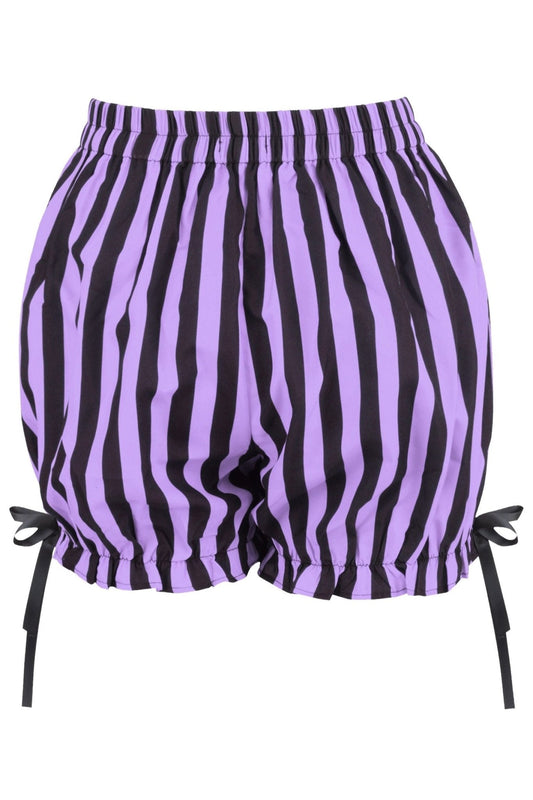 Black/Light Purple Striped Bloomers