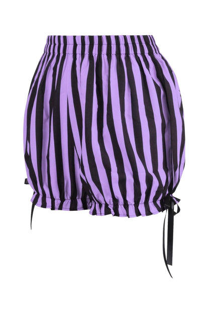 Black/Light Purple Striped Bloomers