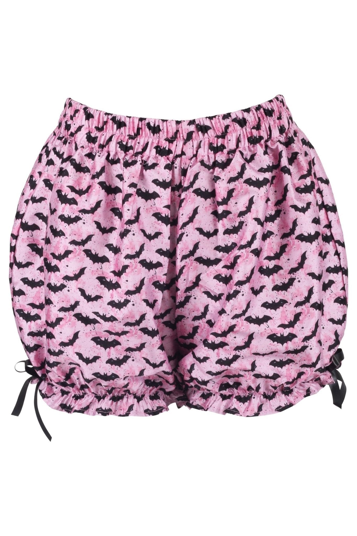 Black/Pink Bats Crepe Bloomers