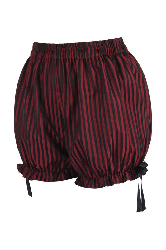Black/Red Stripe Brocade Bloomers
