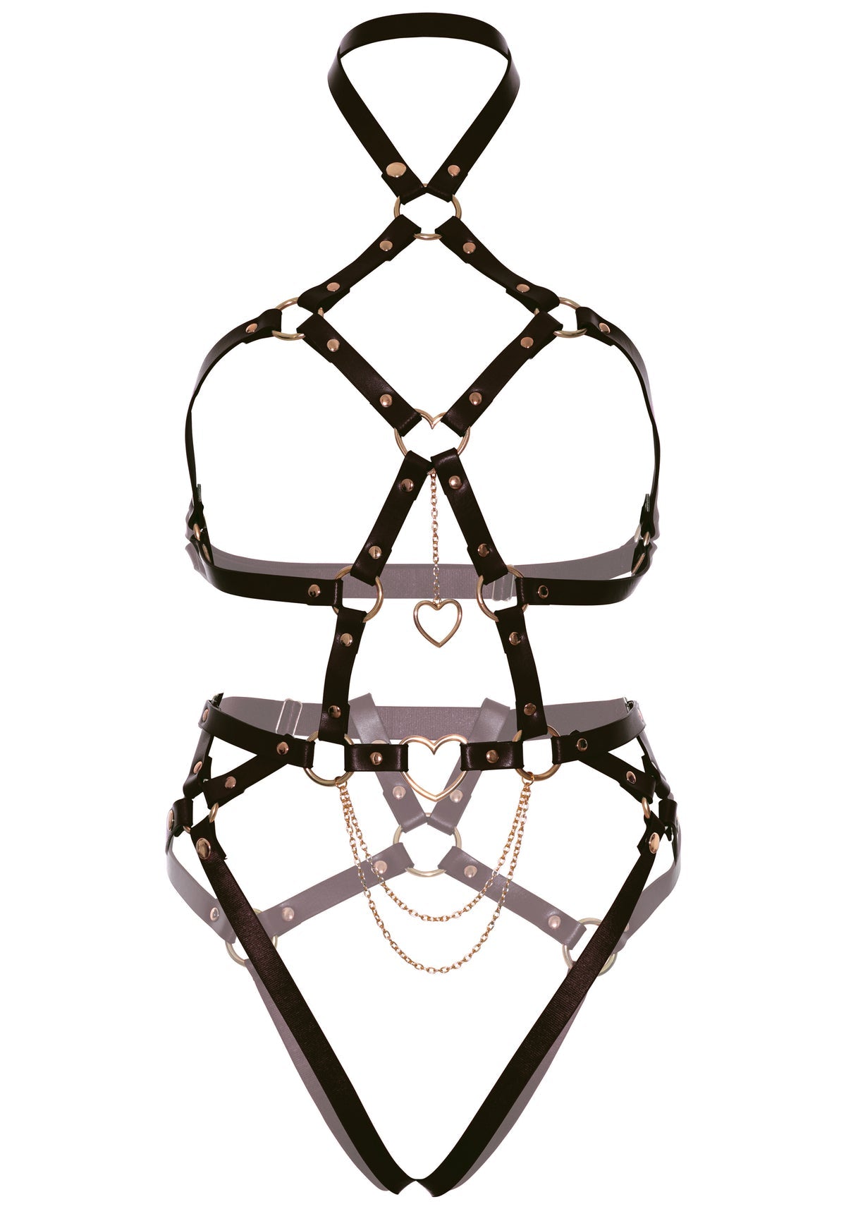 Chained And Charmed Harness Teddy - Unspoken Fashion