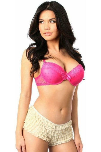 Cream Ruffle Panty w/Bow