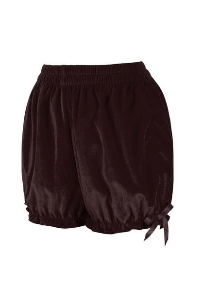 Dark Brown Velvet Bloomers