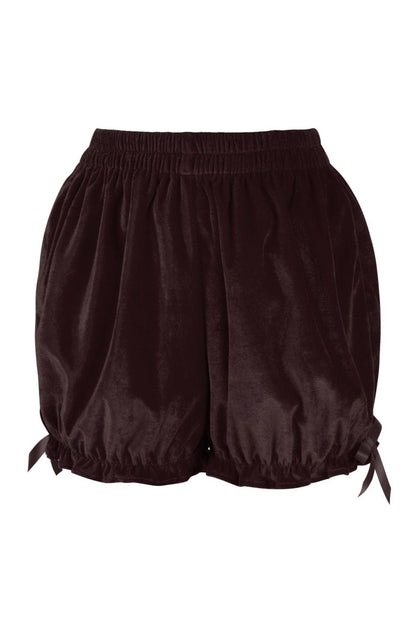 Dark Brown Velvet Bloomers