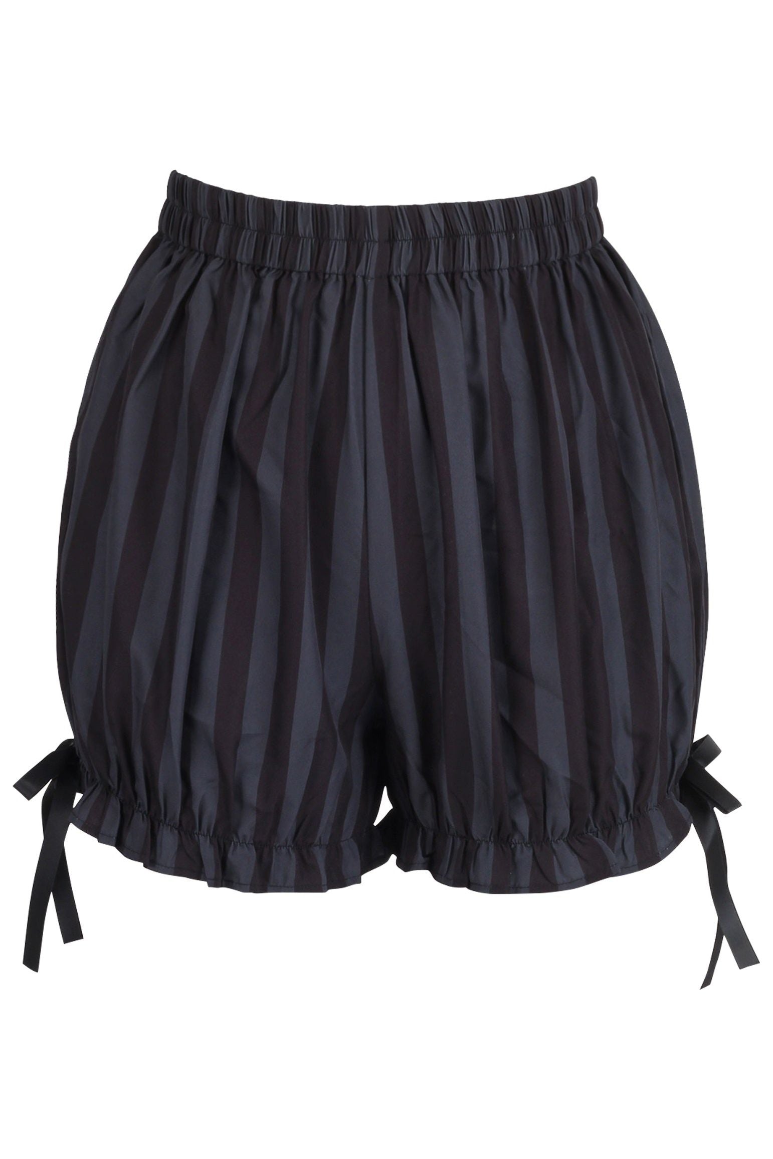 Dark Gray/Black Striped Bloomers.