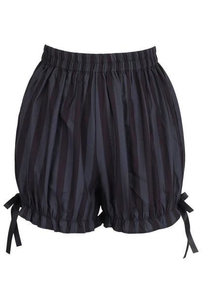 Dark Gray/Black Striped Bloomers.