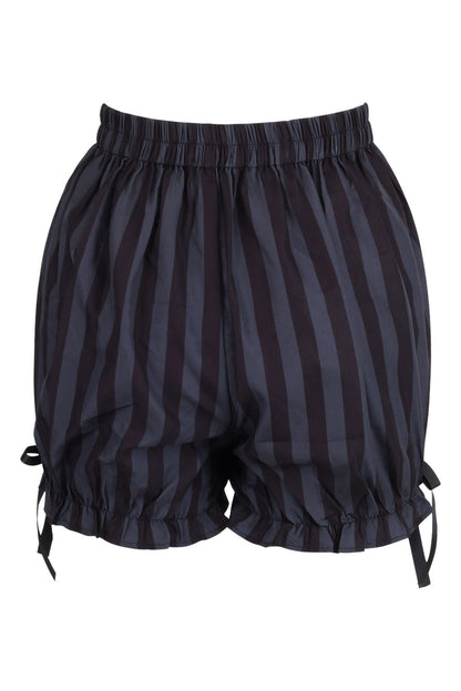 Dark Gray/Black Striped Bloomers.
