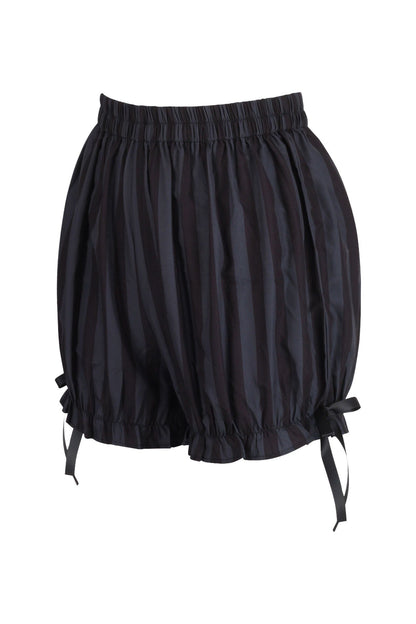 Dark Gray/Black Striped Bloomers.