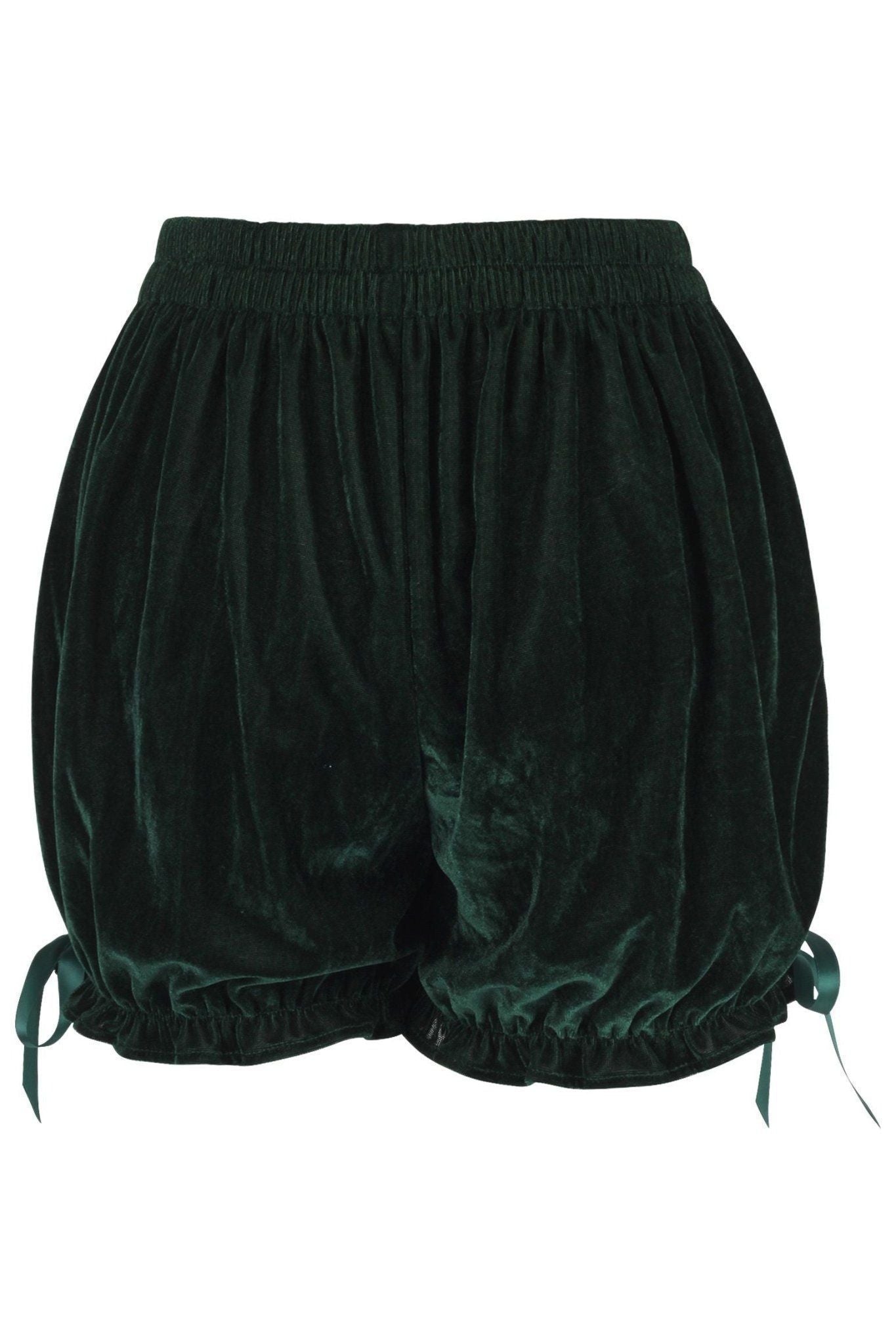 Dark Green Velvet Bloomers