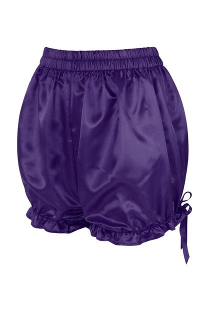 Dark Purple Satin Bloomers