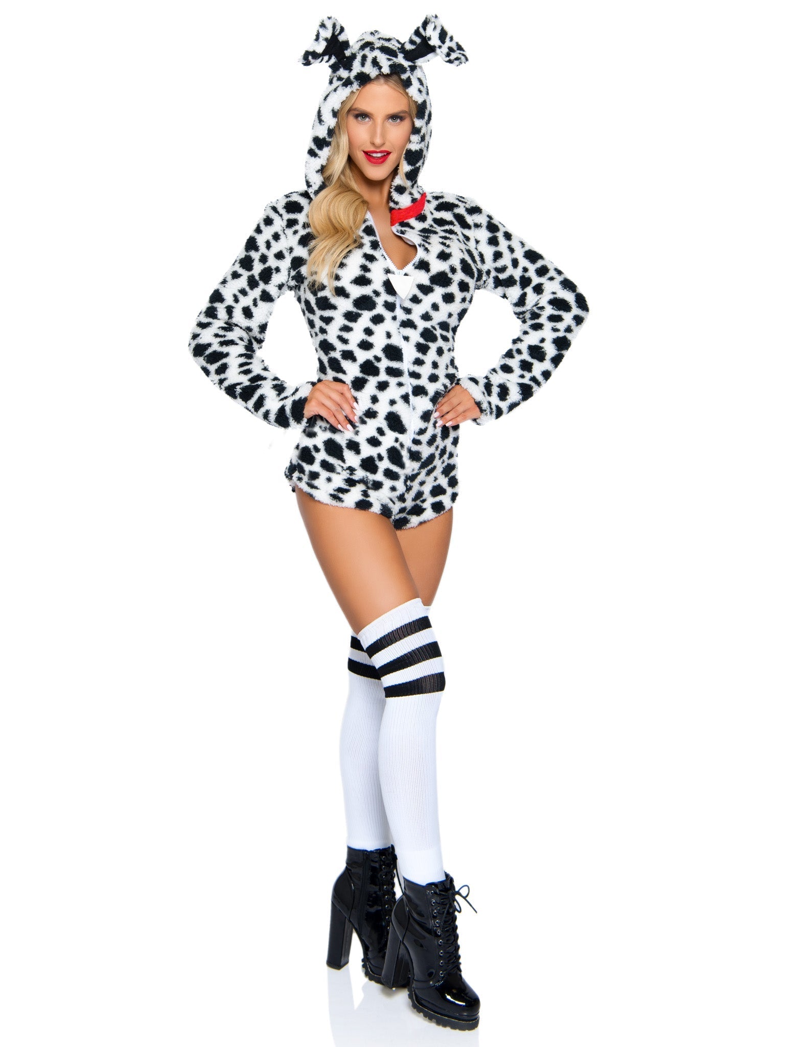 Darling Dalmatian Ultra Soft Romper With Hood - Unspoken Fashion