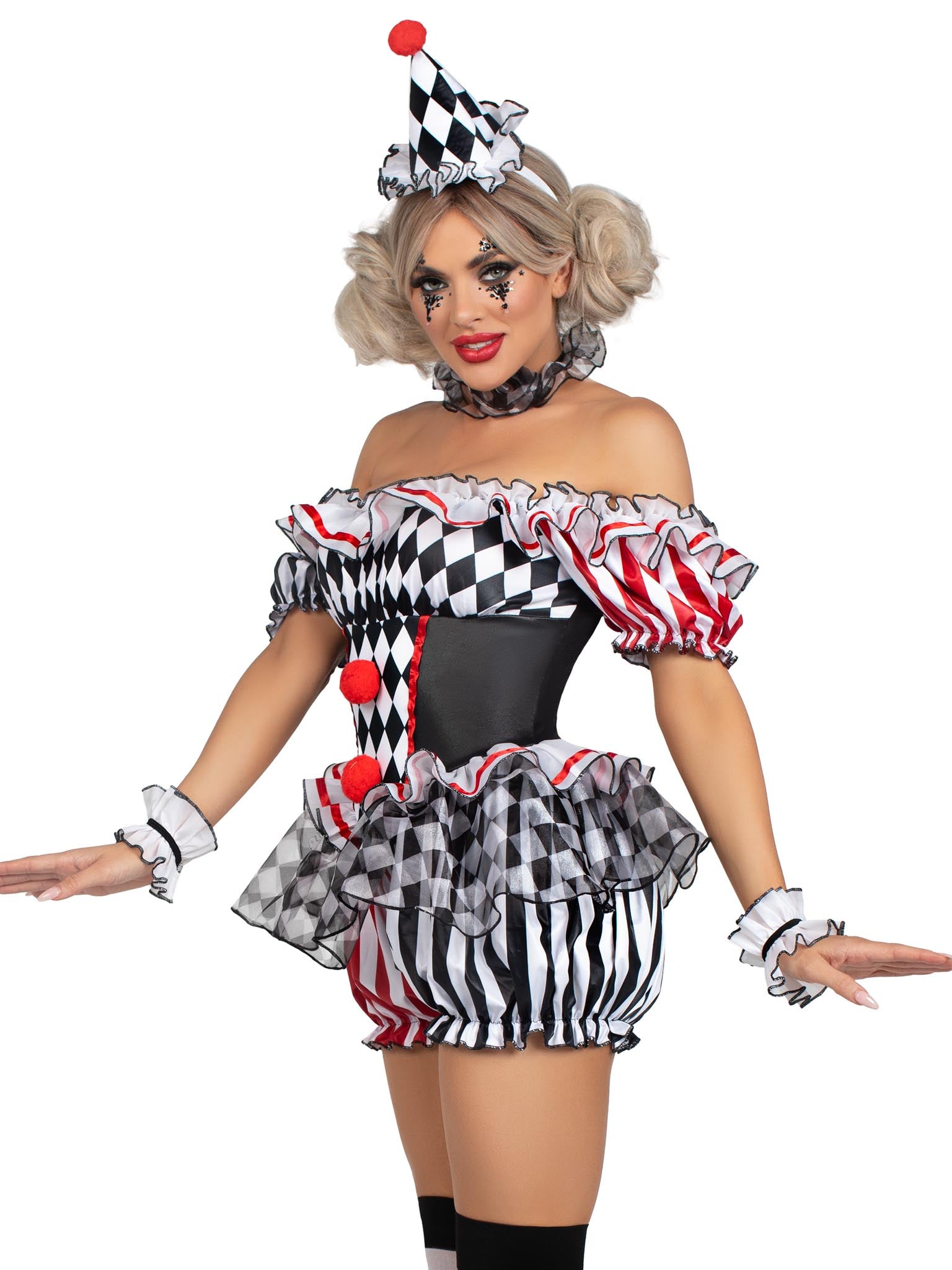 Darling Harlequin Clown Costume - Unspoken Fashion