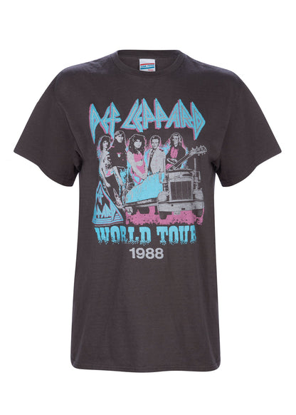 Def Leppard 1988 Tour Oversized Band Shirt by Junk Food