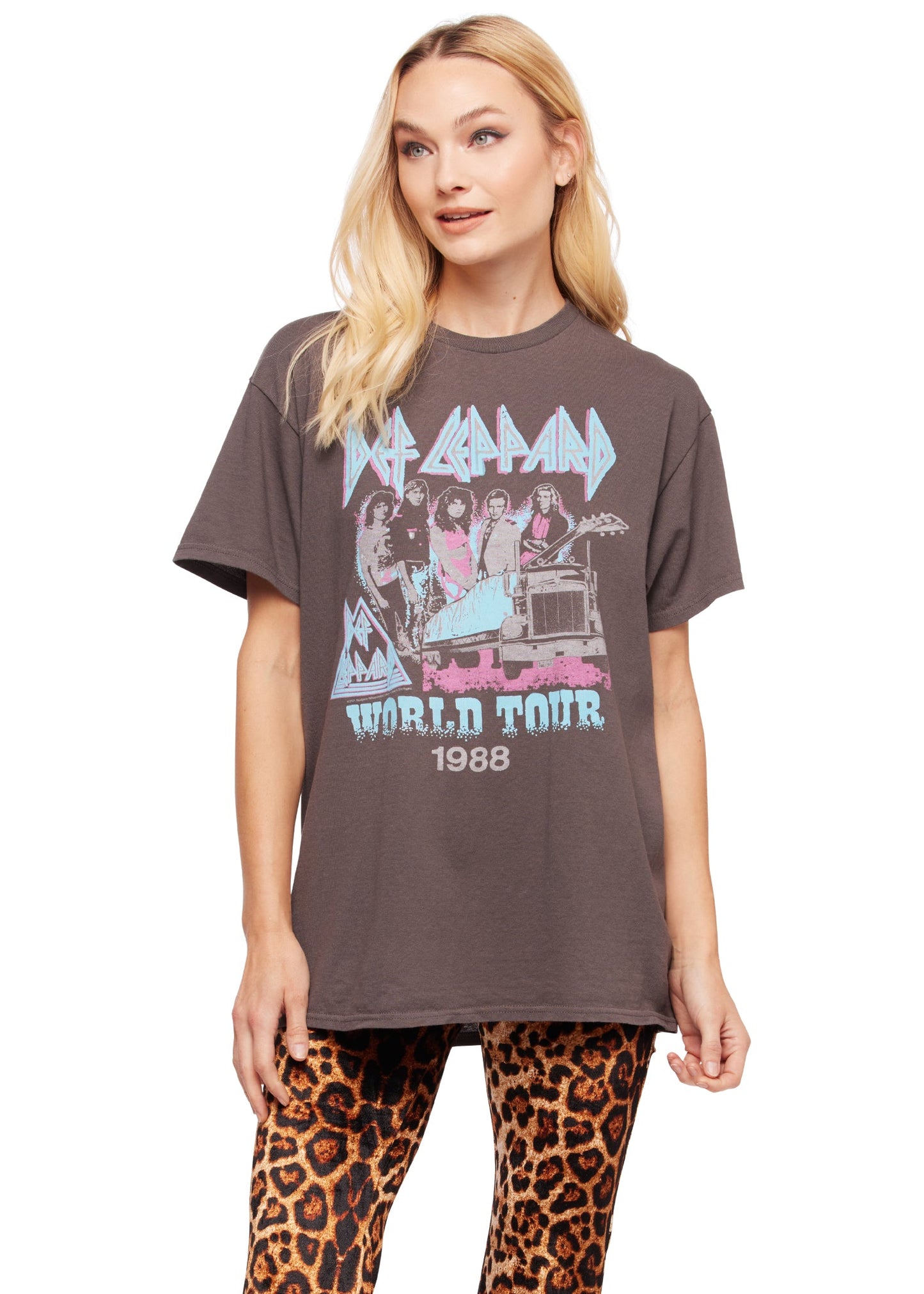 Def Leppard 1988 Tour Oversized Band Shirt by Junk Food