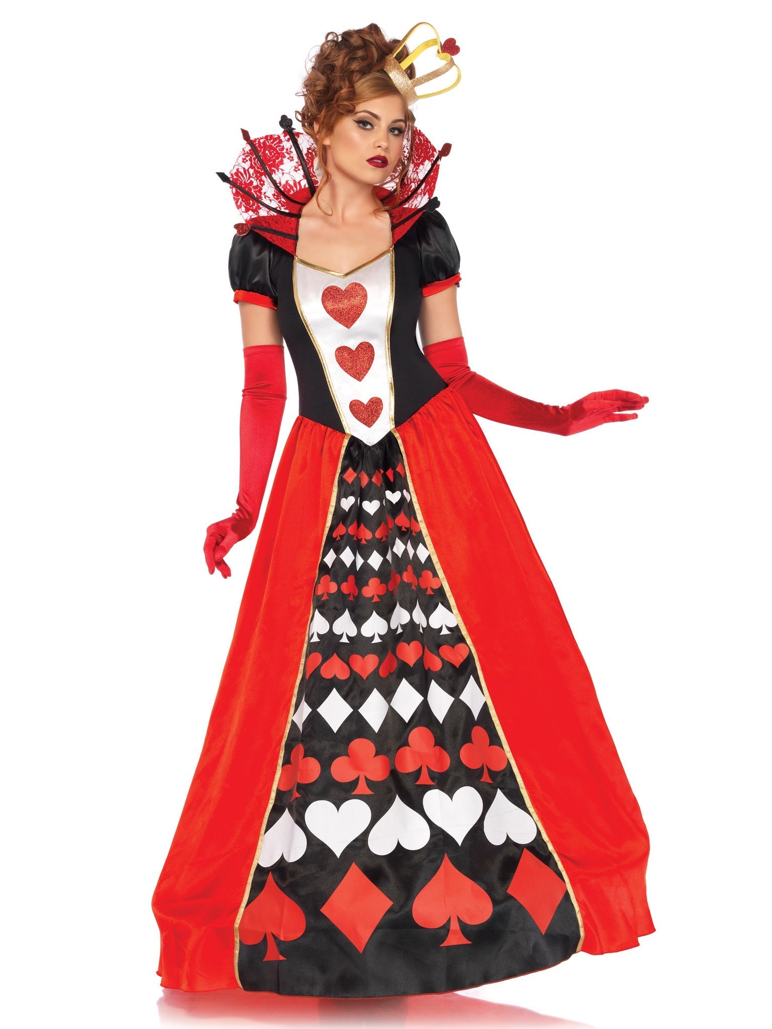 Deluxe Queen Of Hearts Costume - Unspoken Fashion
