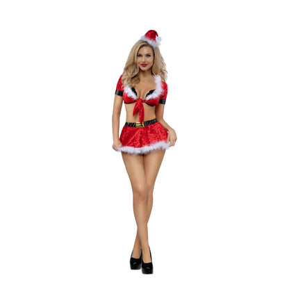 Dreamgirl Christmas Honey 4-Piece Skirt Set