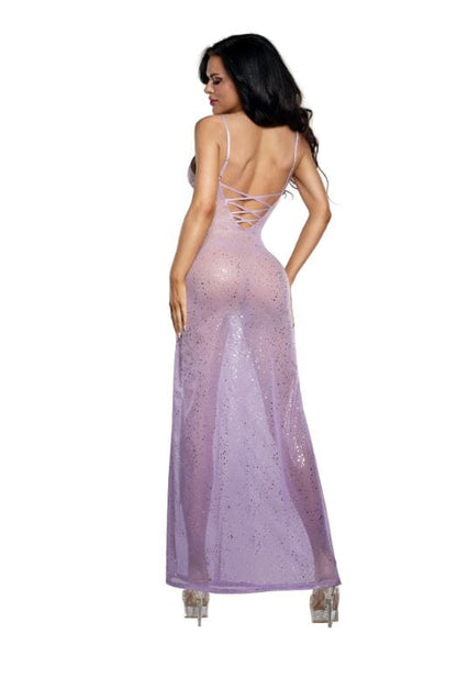 Dreamgirl Ombre Lily Glitter Mesh Gown