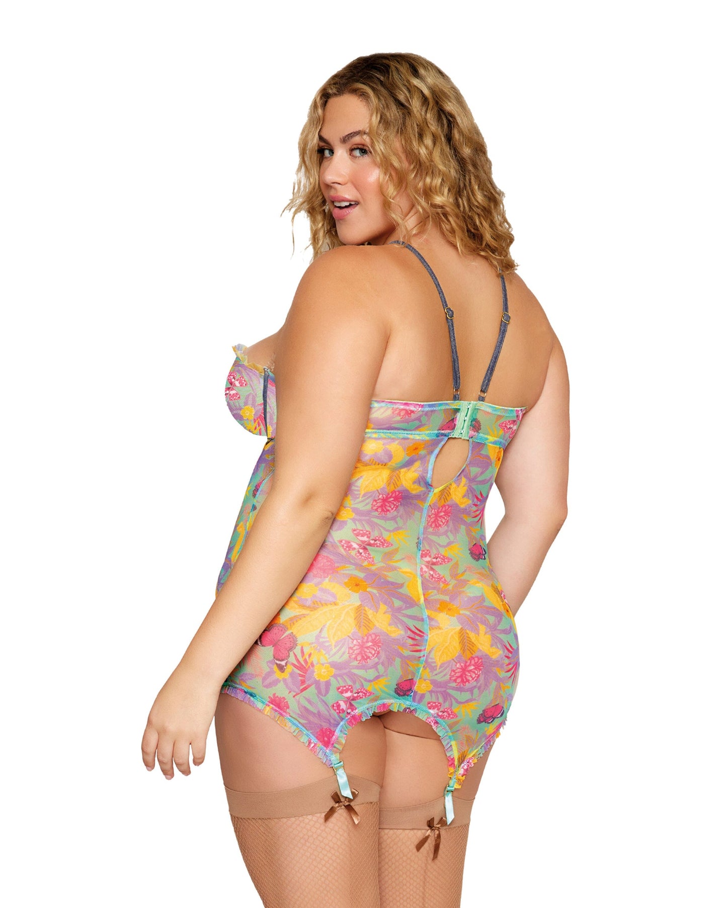 Dreamgirl Plus Garter Slip