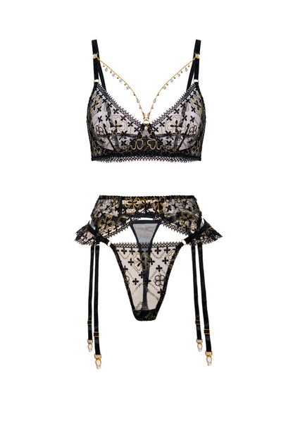 Vanessa Golden Clover Lingerie Set