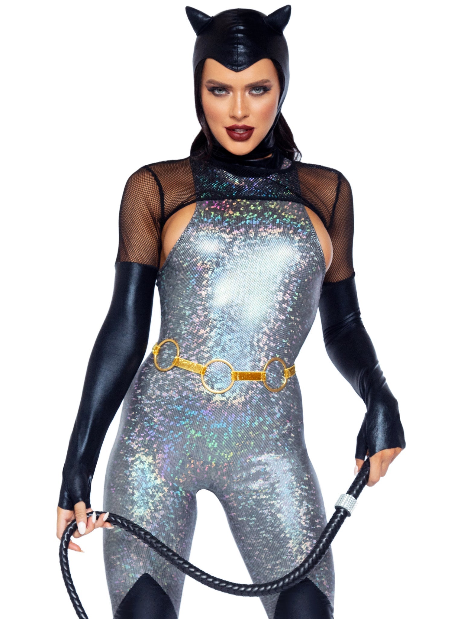 Feline Felon Villain Catsuit Costume - Unspoken Fashion