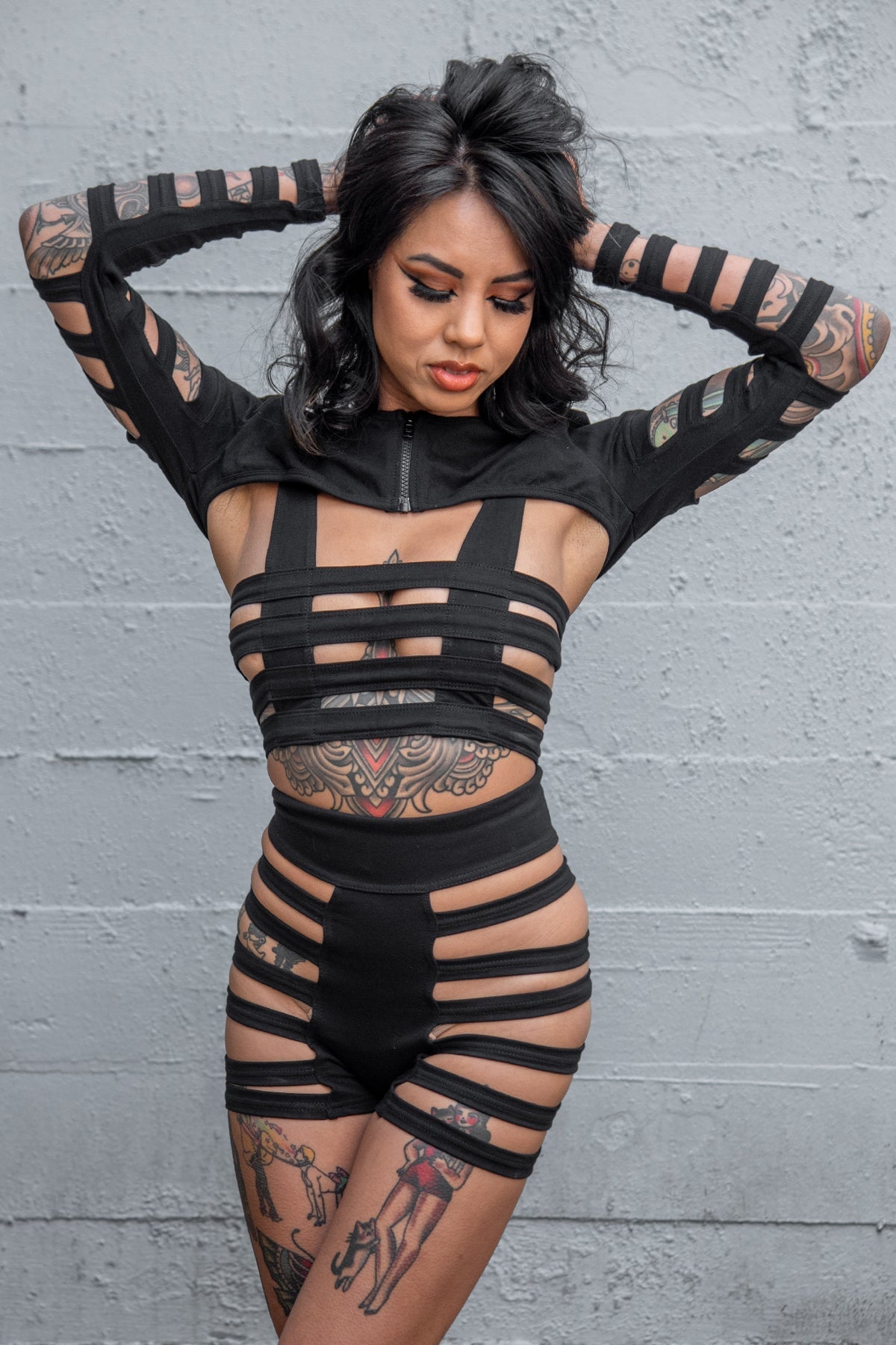 Five and Diamond Delila Shorts - black cotton