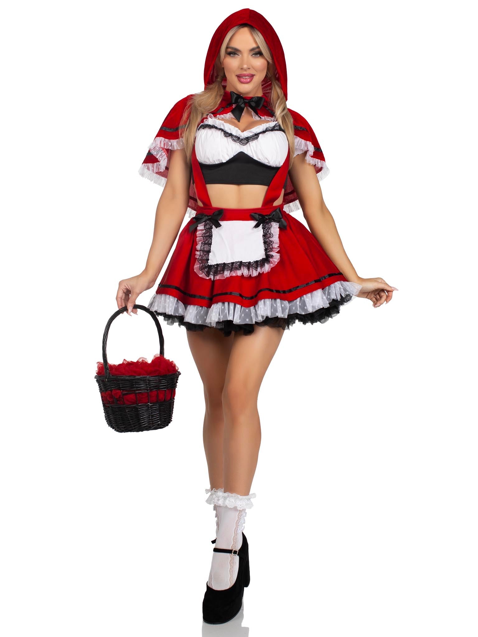 Flirty Miss Red Riding Hood Costume - Unspoken Fashion