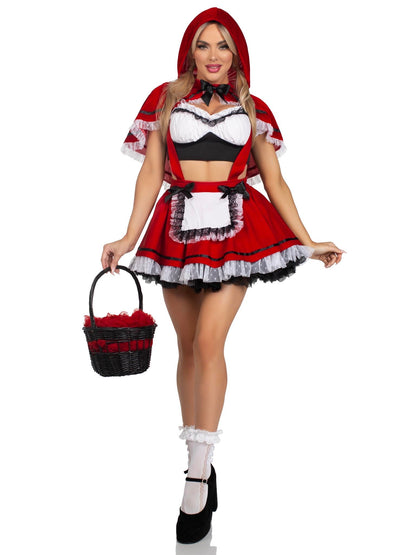 Flirty Miss Red Riding Hood Costume - Unspoken Fashion