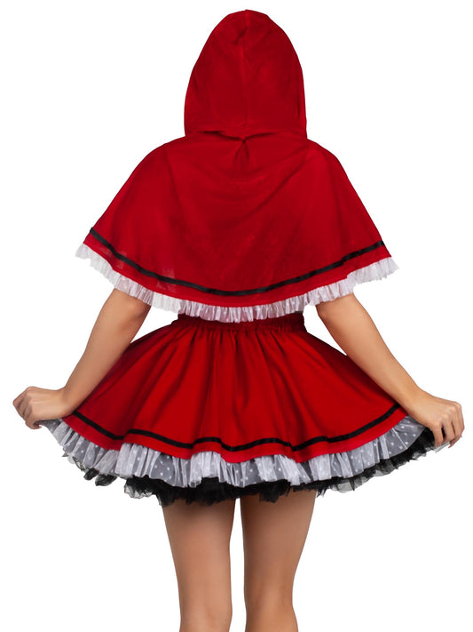 Flirty Miss Red Riding Hood Costume - Unspoken Fashion