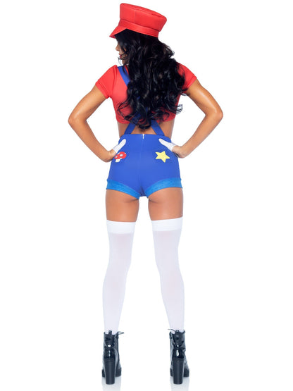 Gamer Babe Sexy Costume With Hat - Unspoken Fashion