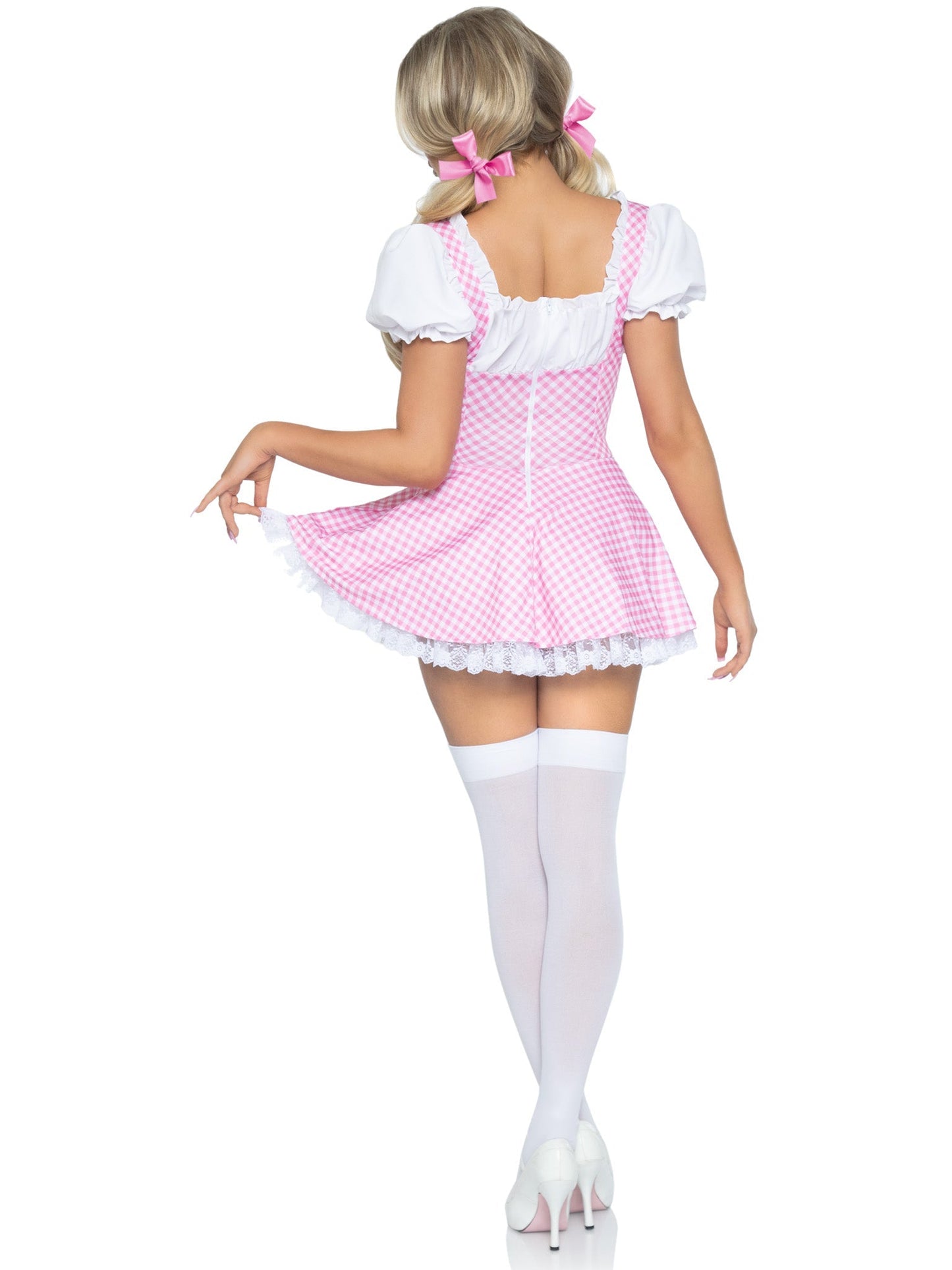 Gingham Dress With Apron - Unspoken Fashion