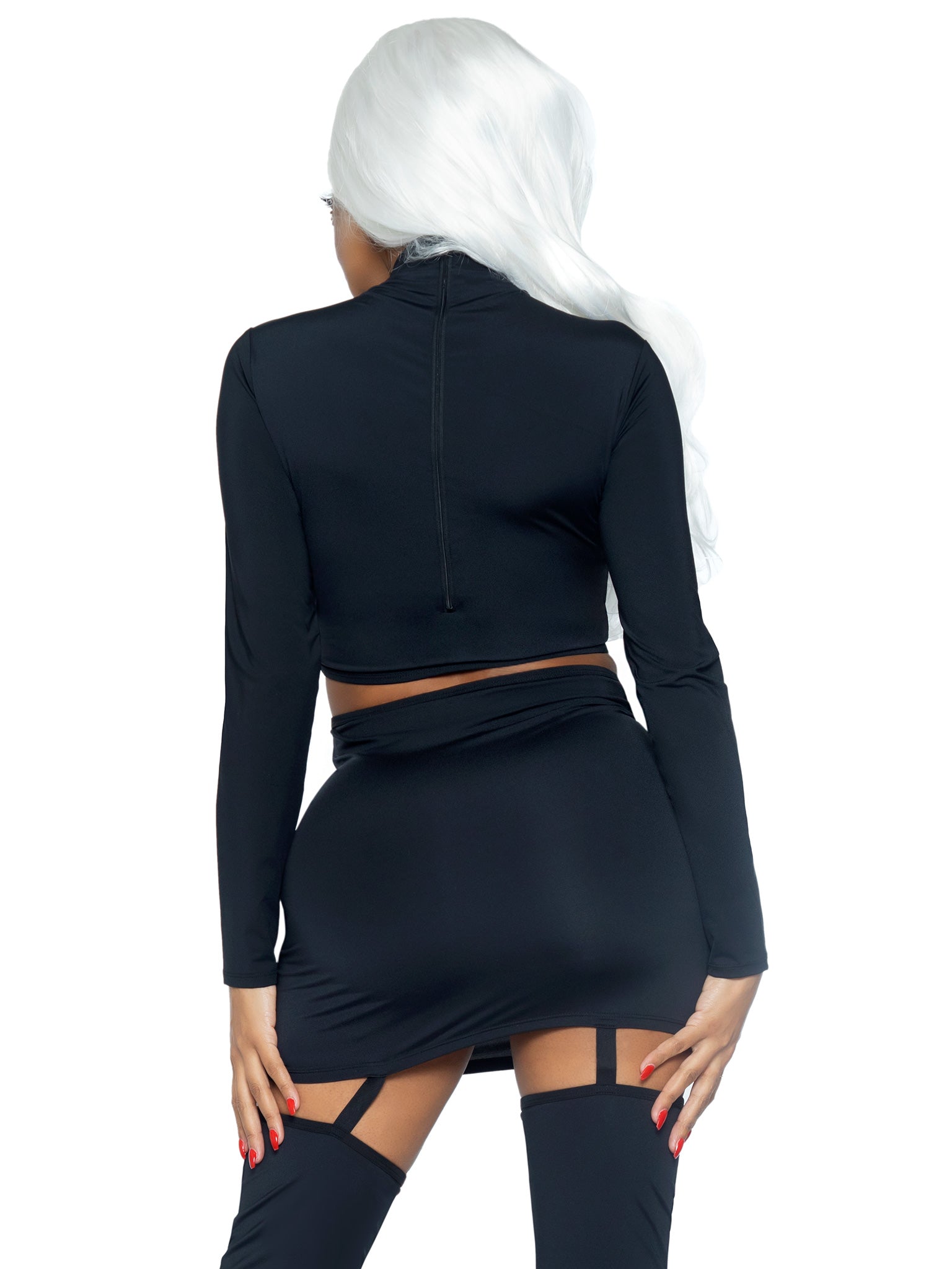 Golden Skeleton Crop Top and Skirt - Unspoken Fashion