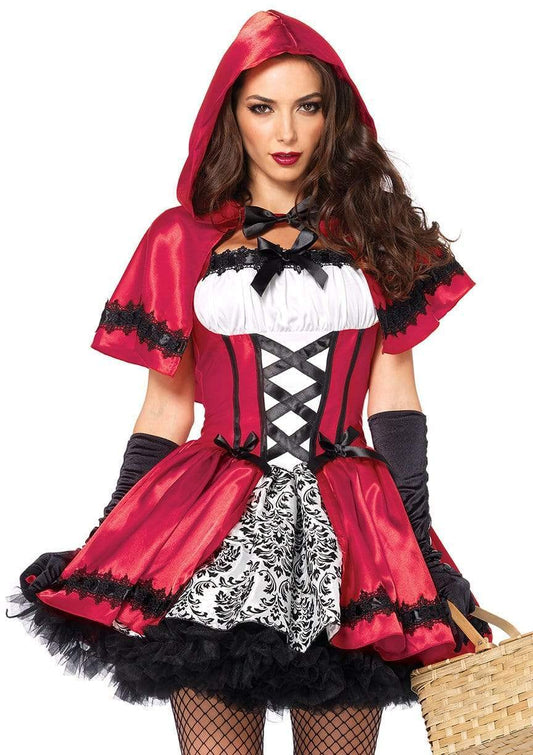 Gothic Red Riding Hood Costume - Unspoken Fashion