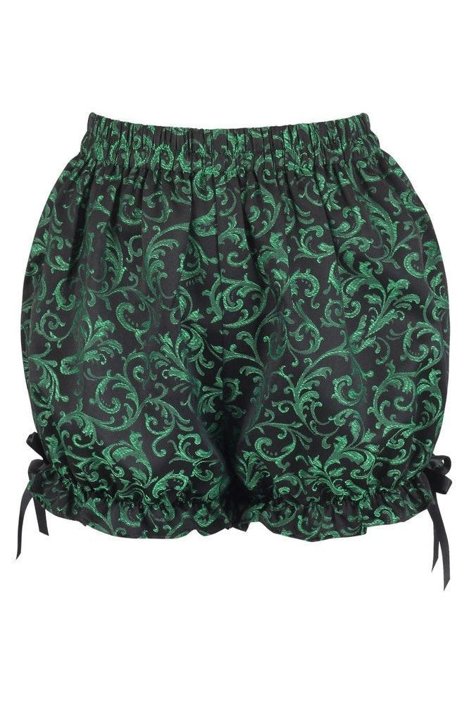 Green/Black Brocade Bloomers