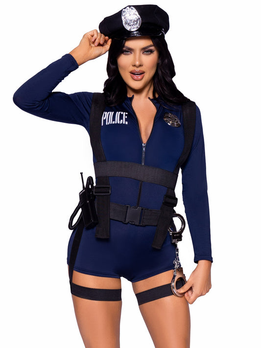 Handcuff Hottie Cop Costume - Unspoken Fashion
