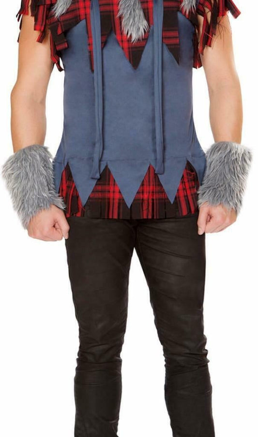 Roma Pair of Wolf Wrist Bands  - Costume Accessory.