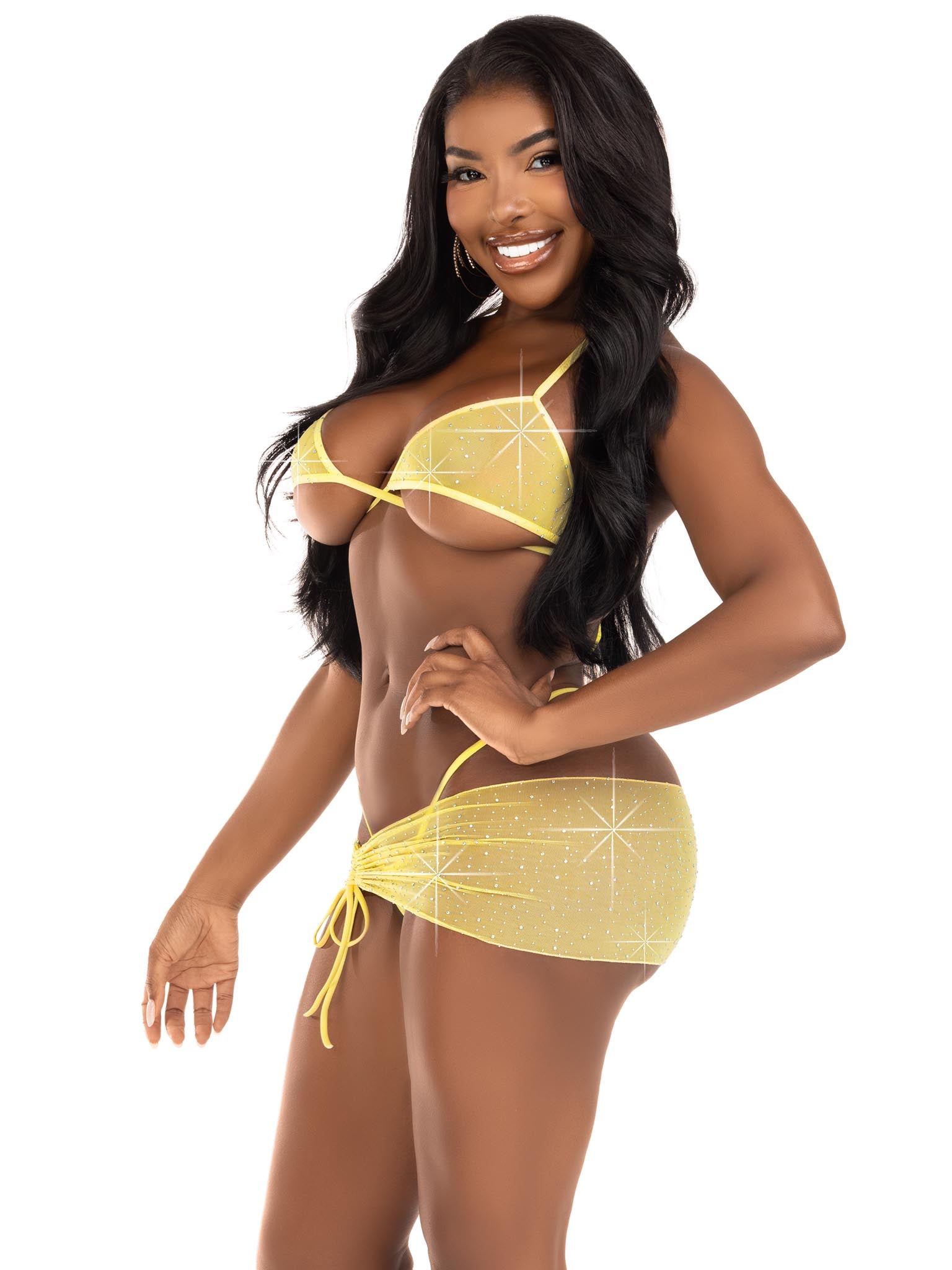 Island Vibes Sarong and Bikini Set - Unspoken Fashion