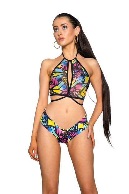 J. Valentine Rave Mesh Wrap Halter