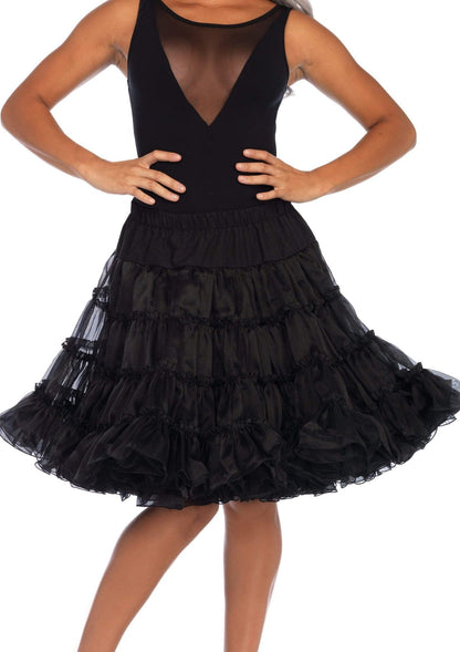 Knee Length Deluxe Crinoline Petticoat Costume Skirt - Unspoken Fashion