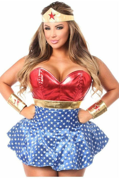 Lavish 3 PC Superhero Corset Dress Costume