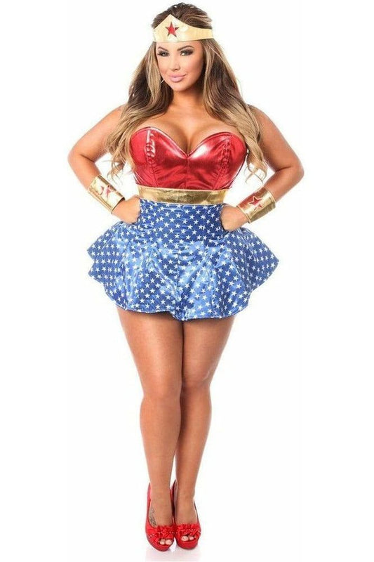Lavish 3 PC Superhero Corset Dress Costume