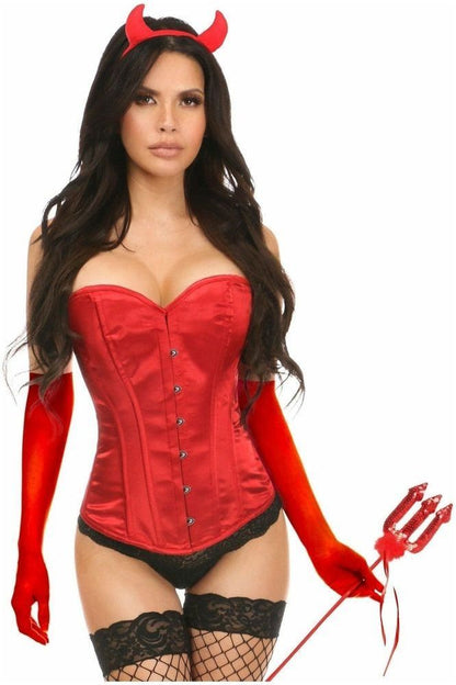 Lavish 4 PC Daring Devil Corset Costume