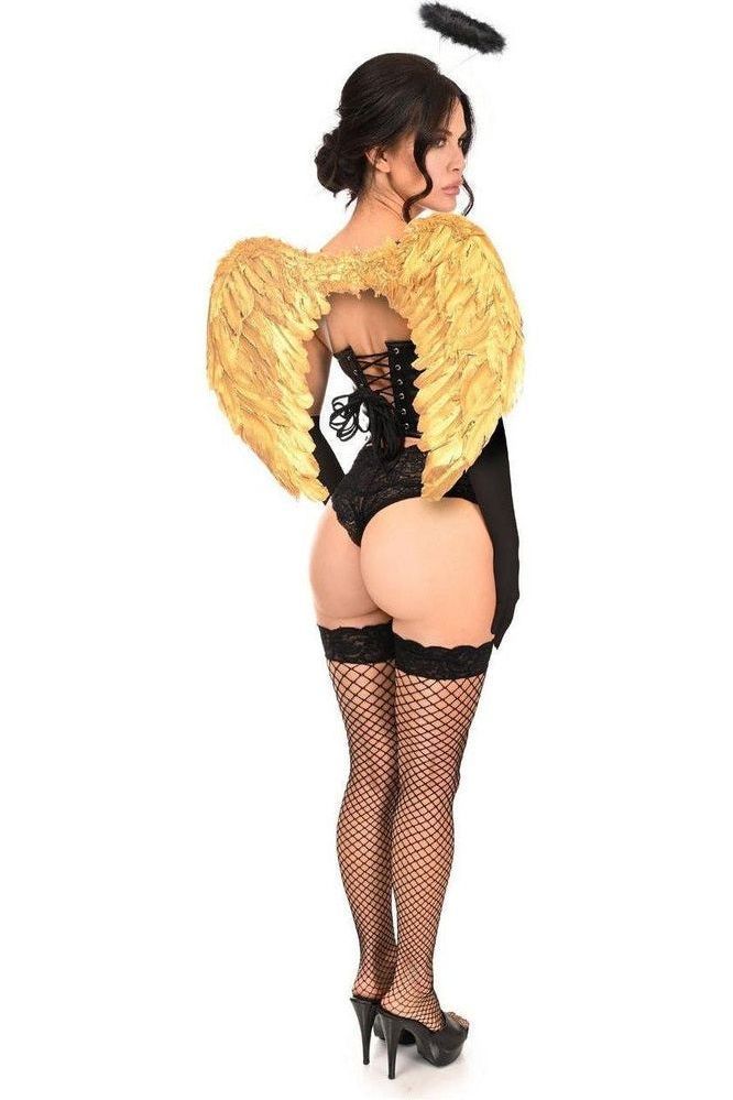Lavish 4 PC Golden Angel Corset Costume