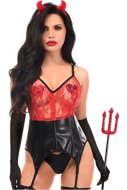 Lavish 4 PC Sexy Devil Lingerie Costume