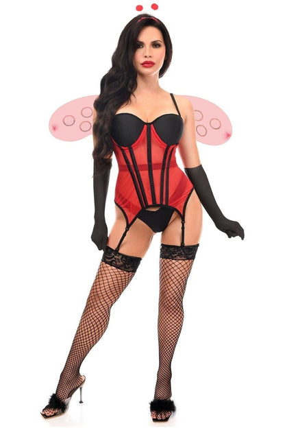 Lavish 4 PC Sexy Ladybug Lingerie Costume.