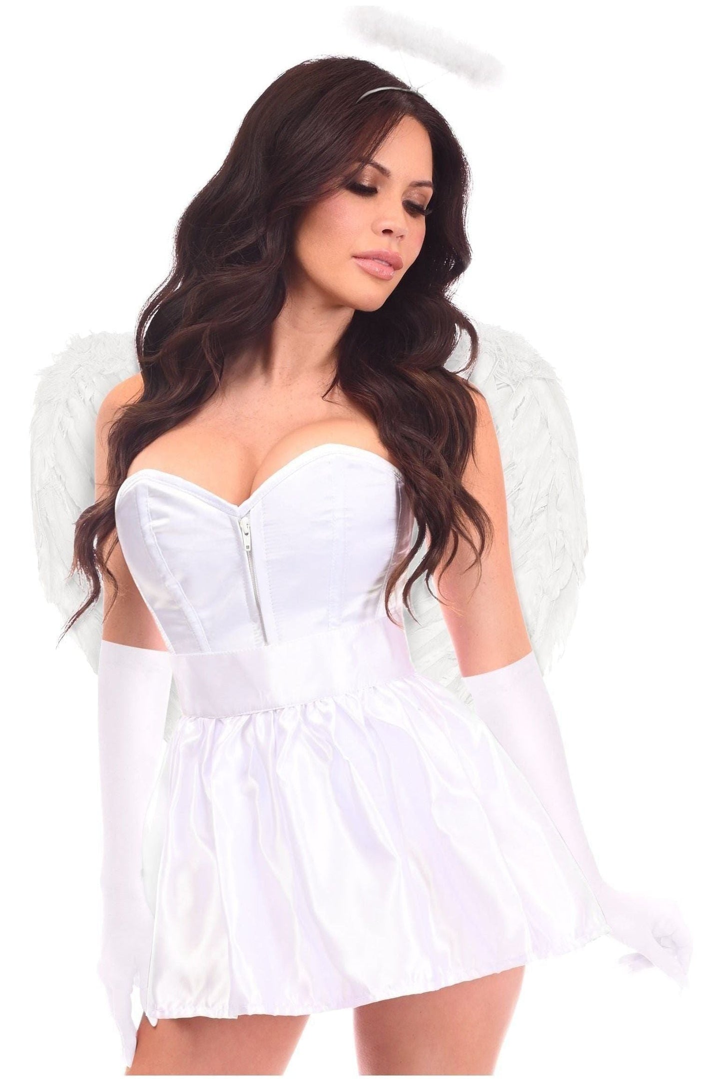 Lavish 5 PC Sweet Angel Corset Costume.